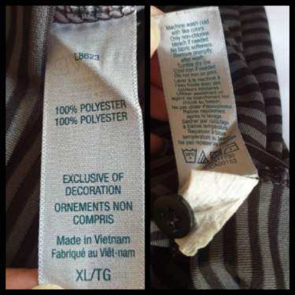 Champion Mens Black & Grey Striped Collar Short Sleeve Polo Shirt in an XL - Picture 5 of 7